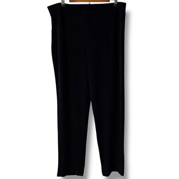 NWT Chico's Travelers Pants Women's Size 3 (XL) Black Essential Slim Pants - Picture 1 of 7